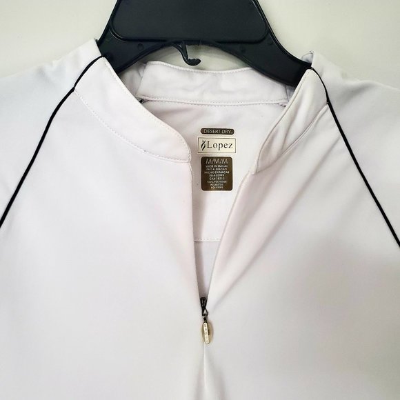 LOPEZ Women's Long Sleeve Golf Shirt Zip Up Pullover Performance Activewear MED - Picture 5 of 8